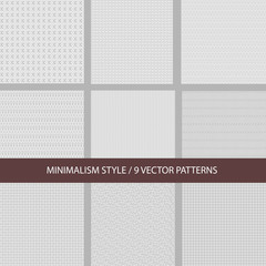 Set vector seamless texture line drawing