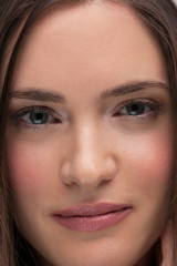 Obraz premium portrait of beautiful young brunette woman