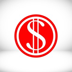 money icon stock vector illustration flat design
