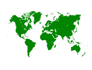 Grey Political World Map Illustration