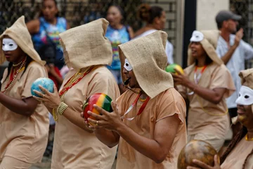 Fotobehang Le carnaval de Cayenne toujours dans le tempo, Guyane française © galaad973