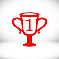 champions cup icon stock vector illustration flat design
