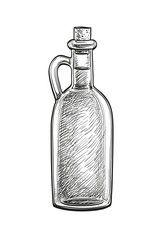 Bottle of olive oil.