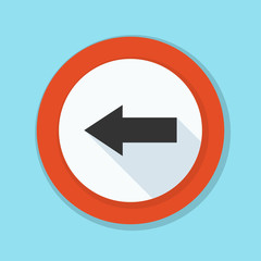 Left Arrow Sign illustration