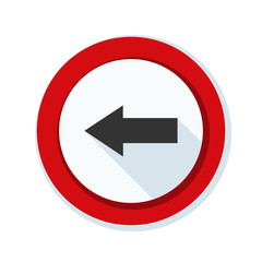 Left Arrow Sign illustration