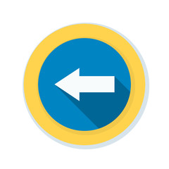 Left Arrow Sign illustration