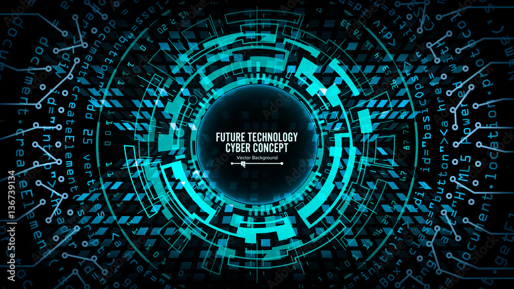 Poster abstract futuristic technological background vector. hi speed digital design. security network backd
