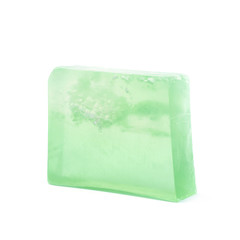 Handmade bar of soap isolated