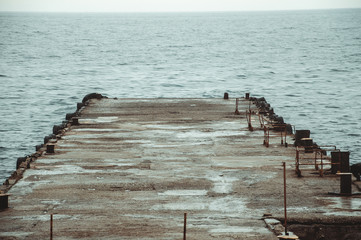 Jetty leading to the sea