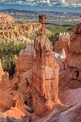 Thor's Hammer Hoodoo of Sunset point in Bryce Canyon National Park, Utah, Southwest USA