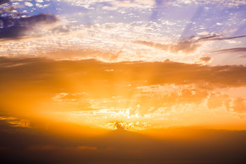 Beautiful sunset and clouds. Clouds sky