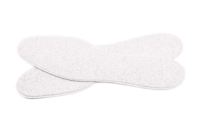 Pair of shoe insoles isolated
