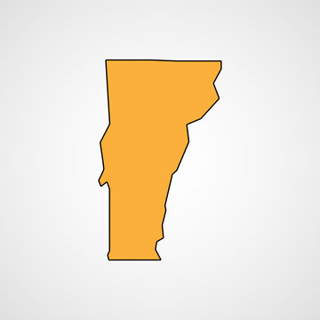 recommend clip art: Map of Vermont. Vector