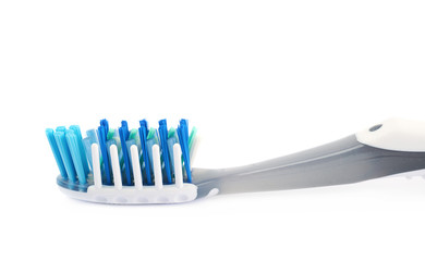 Plastic toothbrush isolated