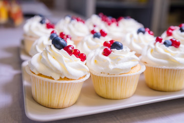 Pastry with berries