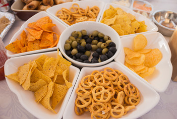 A display of nibbles.