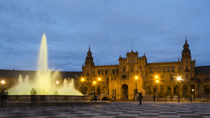 Seville square of Spain
