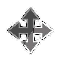 Arrows and cursors icon vector illustration graphic design