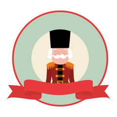 cute nutscraker toy icon vector illustration design