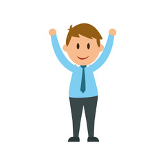 Businessman entrepreneur cartoon icon vector illustration graphic design