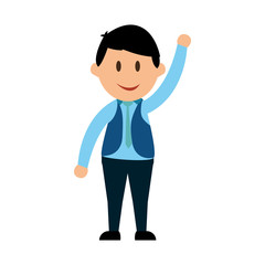 Businessman entrepreneur cartoon icon vector illustration graphic design