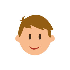Man face cartoon icon vector illustration graphic design
