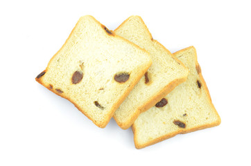 Raisin bread.