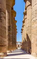 Ägypten Karnak Säulen