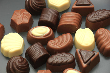 Different sorts of chocolates