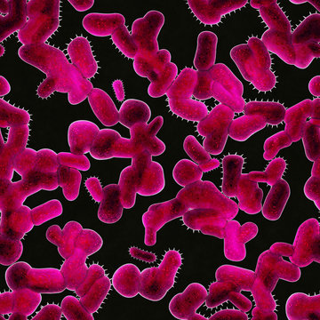 Seamless  microorganisms pattern