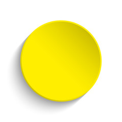 Yellow button on white background