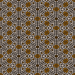 Continuous pattern  of   beadwork