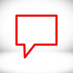 Naklejka premium Speech Bubbles Icon. Chat pictogram icon stock vector illustration