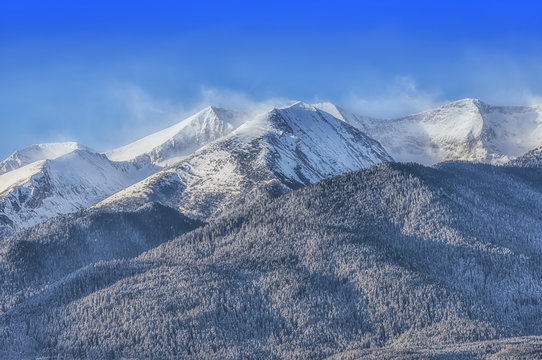 Landscape beautiful mountains