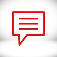 Speech Bubbles Icon. Chat pictogram icon stock vector illustration