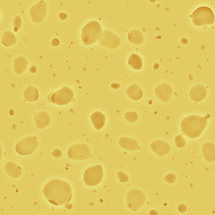 Continuous pattern  of   cheese with holes