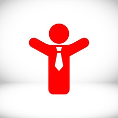 Man icon stock vector illustration flat design