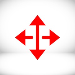 arrow icon stock vector illustration flat design