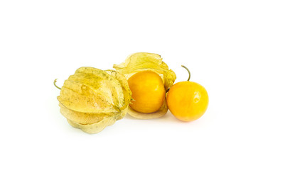 Cape gooseberry on white background