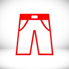 pants icon stock vector illustration flat design