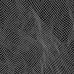Abstract checkered waves - - vector illustration 