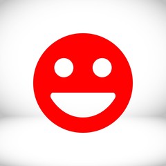 Fototapeta premium Smile icon stock vector illustration flat design