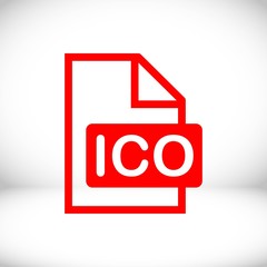 ico icon stock vector illustration flat design