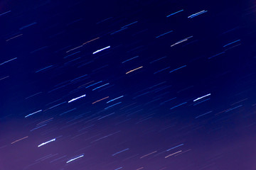 Purple Startrail Background