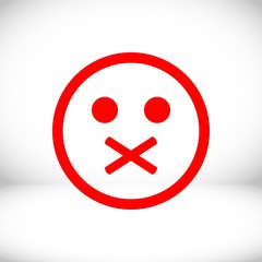 Smile icon stock vector illustration flat design