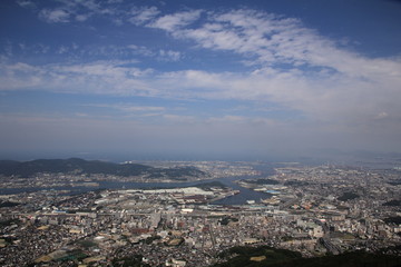 Fototapeta na wymiar 皿倉山から見た風景