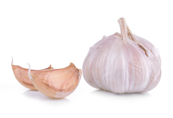Garlic isolated on white