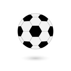 Football vector illustrator icon, soccerball