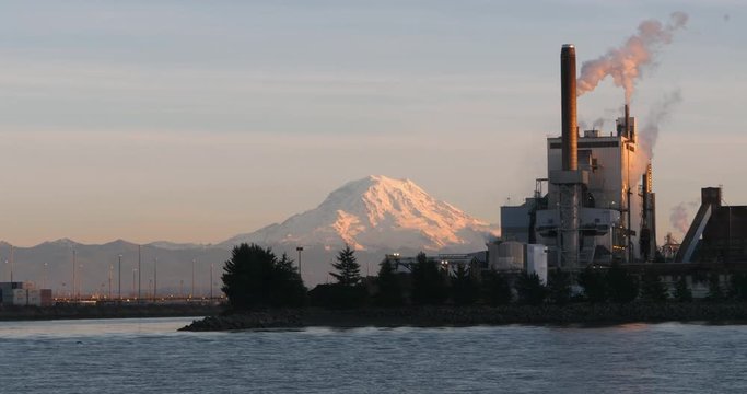 Mount Rainer Industrial Water View