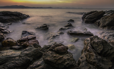 Splash water